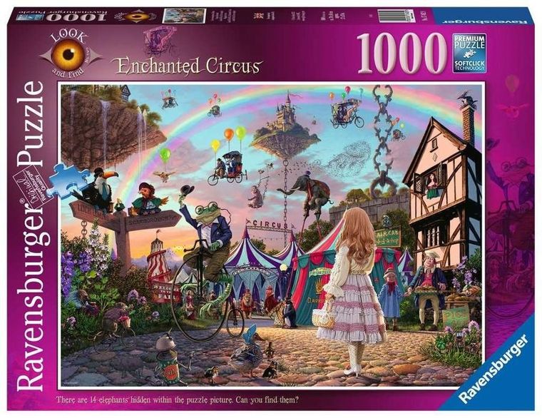 Ravensburger, Zaczarowany cyrk, puzzle, 1000 elementów