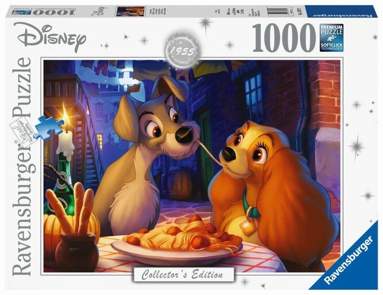 Ravensburger, Zakochany kundel, puzzle, 1000 elementów
