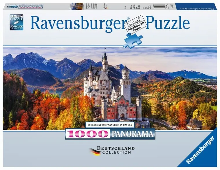 Ravensburger, Zamek Neuschwanstein, puzzle, 1000 elementów