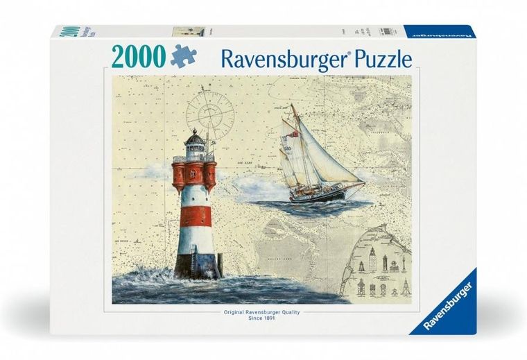 Ravensburger, Żeglarstwo, latarnia morska, puzzle, 2000 elementów