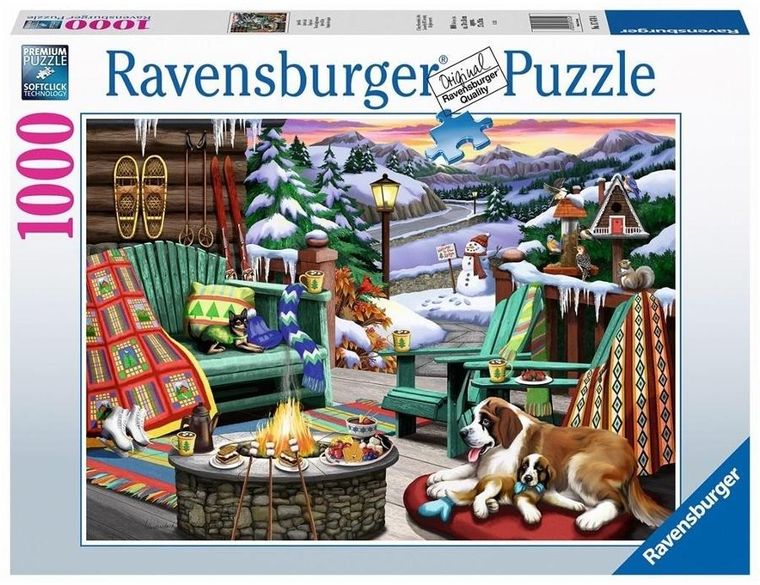 Ravensburger, Zimowy odpoczynek, puzzle, 1000 elementów