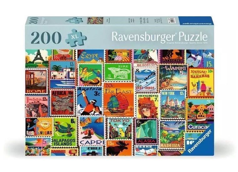 Ravensburger, Znaczki pocztowe, puzzle, 200 elementów