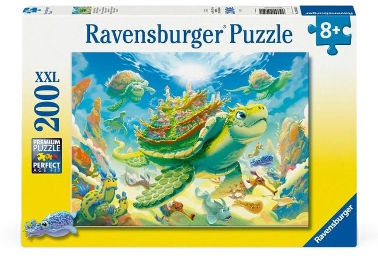 Ravensburger, Żółw, puzzle XXL, 200 elementów