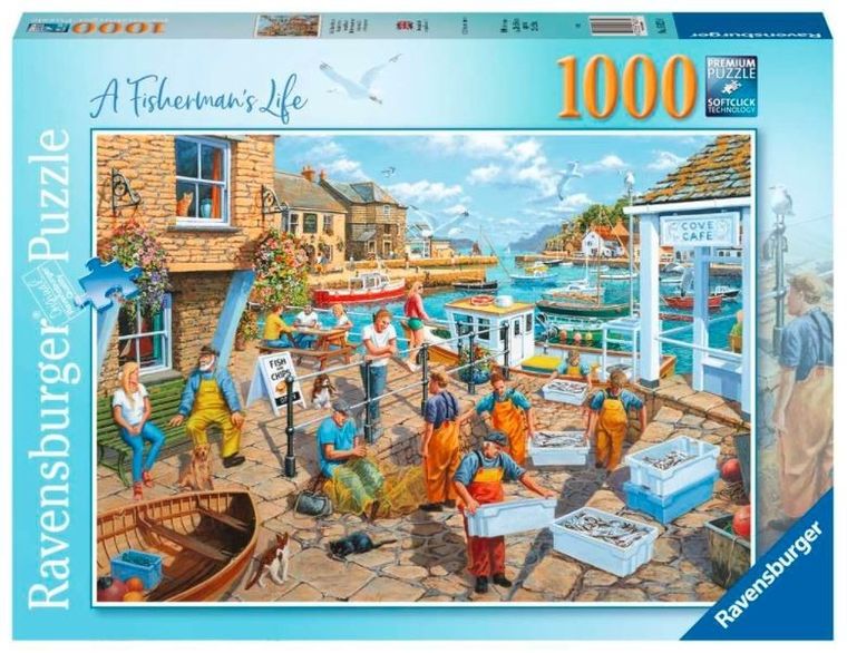 Ravensburger, Życie rybaka, puzzle, 1000 elementów