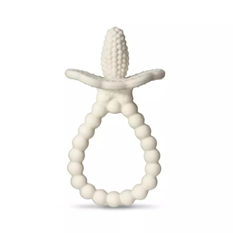 RazBaby, Soczysta Malina Plus, gryzak silikonowy, kremowy