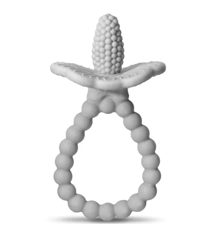 RazBaby, Soczysta Malina Plus, gryzak silikonowy, szary