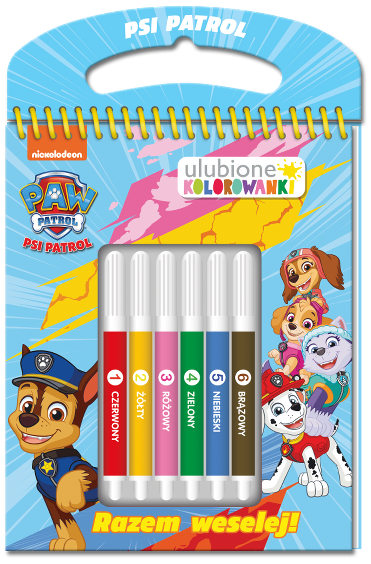 Razem weselej. Psi Patrol. Ulubione kolorowanki