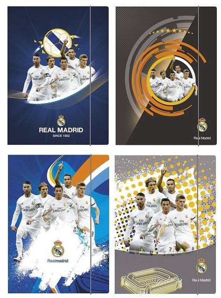 Real Madryt, teczka z gumką, A4, 1 szt.