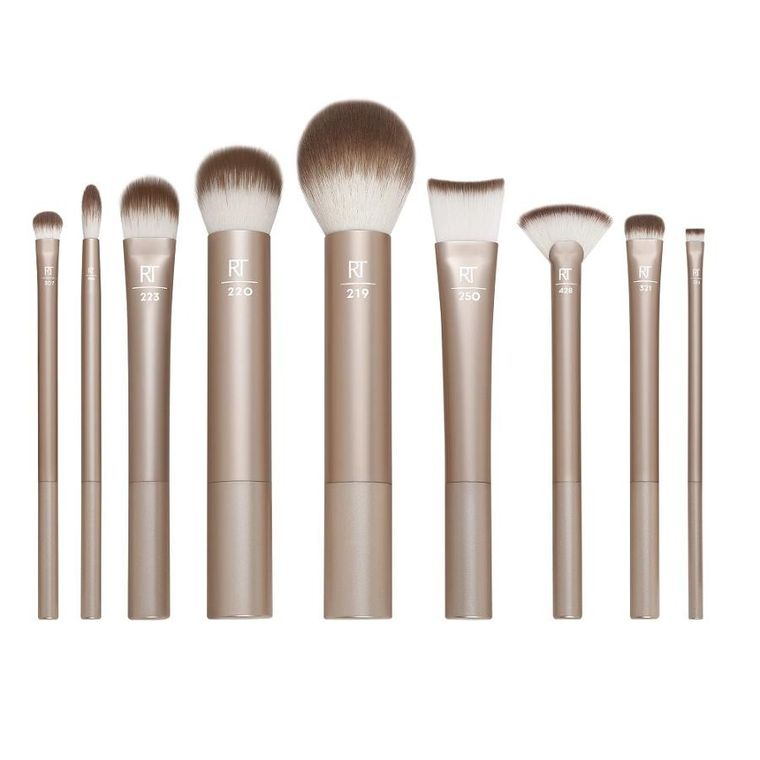 Real Techniques, Au Naturale, zestaw pędzli do makijażu, 9 szt.