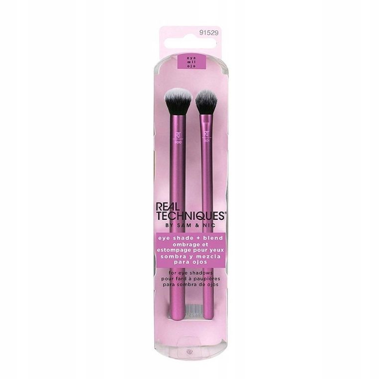 Real Techniques, Eye Shade + Blend, zestaw pędzli do makijażu oczu