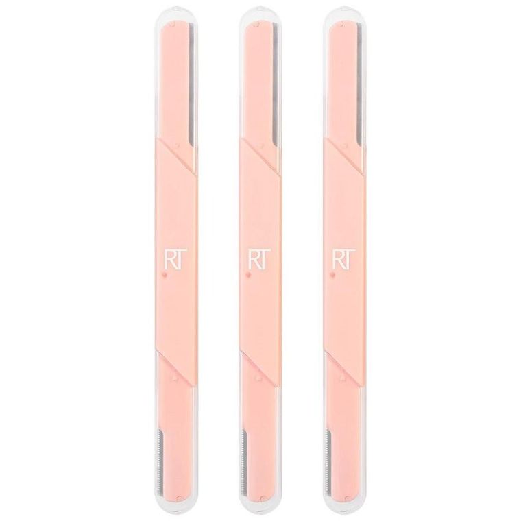Real Techniques, Face + Brow Razors, nożyki do twarzy i brwi, 3 szt.