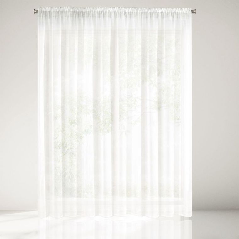 Rebecca, firana jednokolorowa o strukturze drobnego deszczyku, 350-250 cm