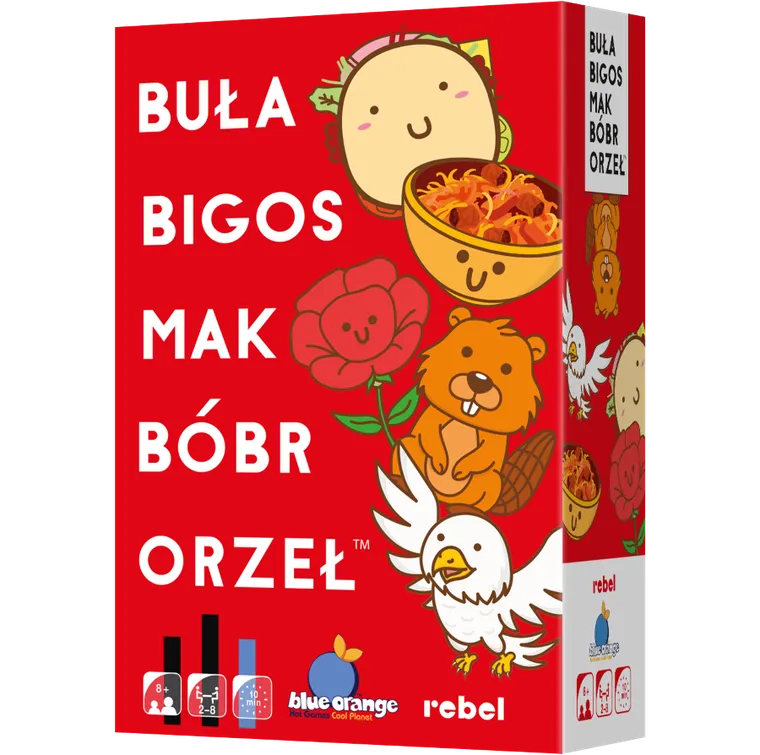 Rebel, Buła, Bigos, Mak, Bóbr, Orzeł, gra karciana