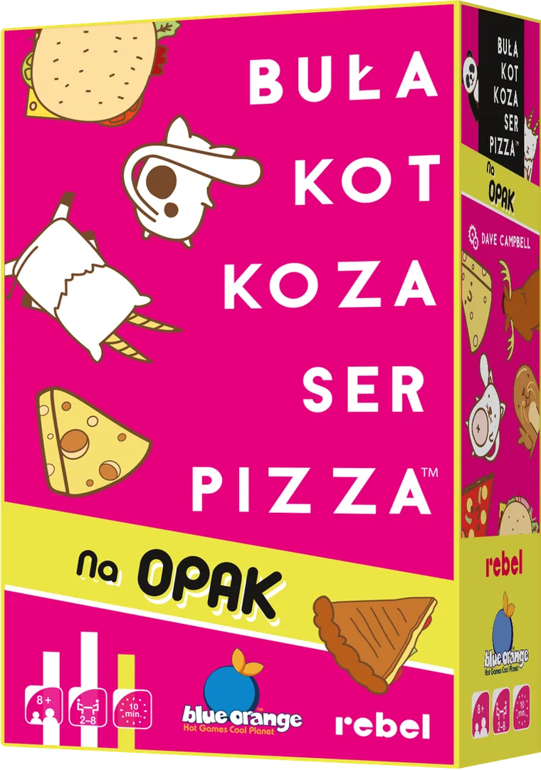 Rebel, Buła, Kot, Koza, Ser, Pizza - Na opak, gra karciana