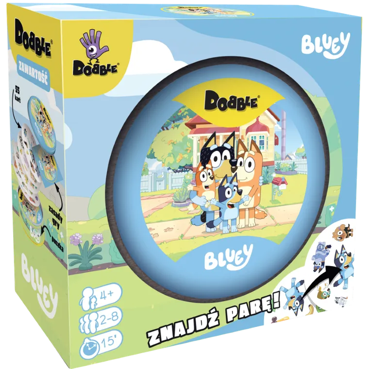 Rebel, Dobble, Bluey, gra familijna