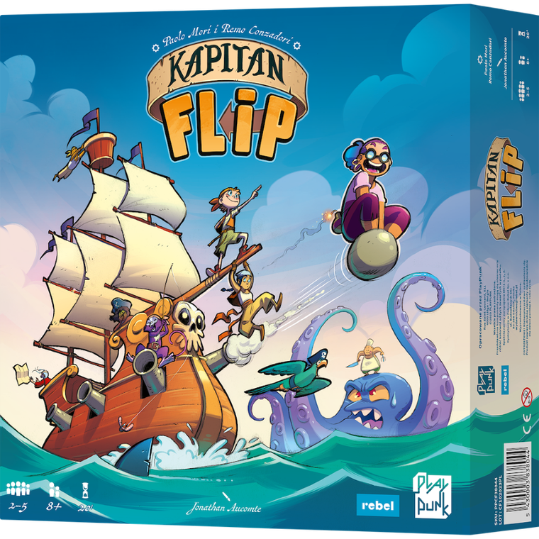 Rebel, Kapitan Flip, gra familijna