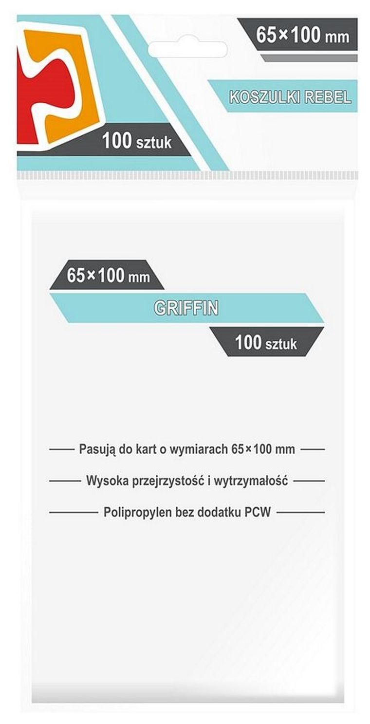 Rebel, koszulki na karty Griffin, 65-100 mm, 100 szt.
