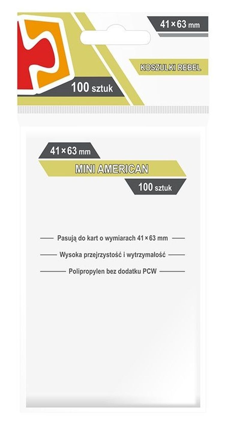 Rebel, koszulki na karty Mini American, 41-63 mm, 100 szt.