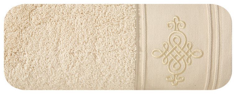 Ręcznik bawełniany z ozdobnym haftem, 50-90 cm