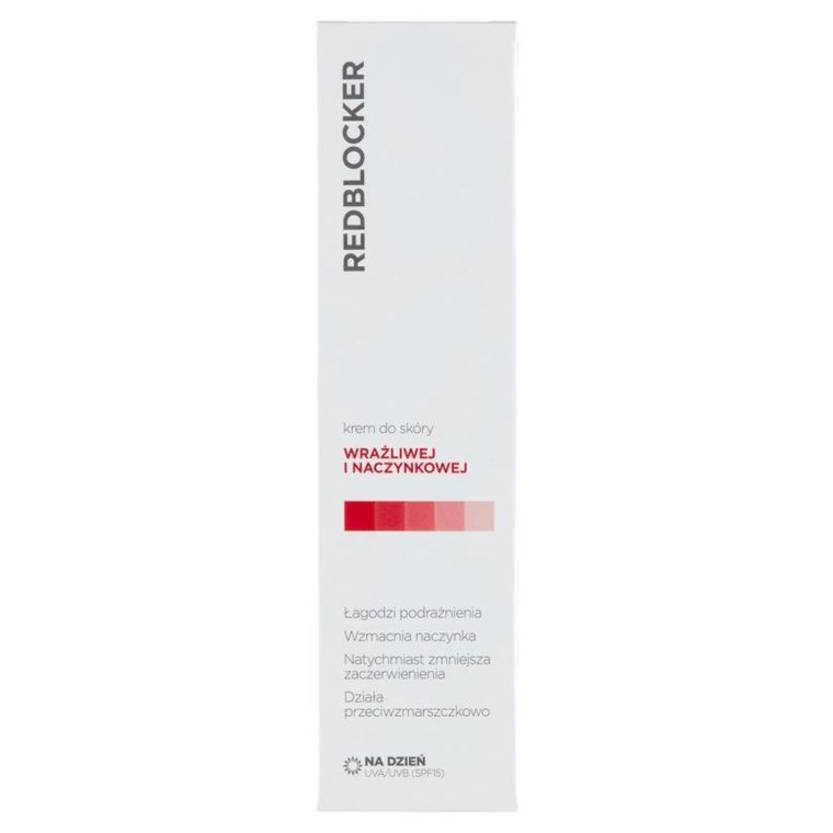 RedBlocker, krem do skóry wrażliwej i naczynkowej na dzień, 50 ml