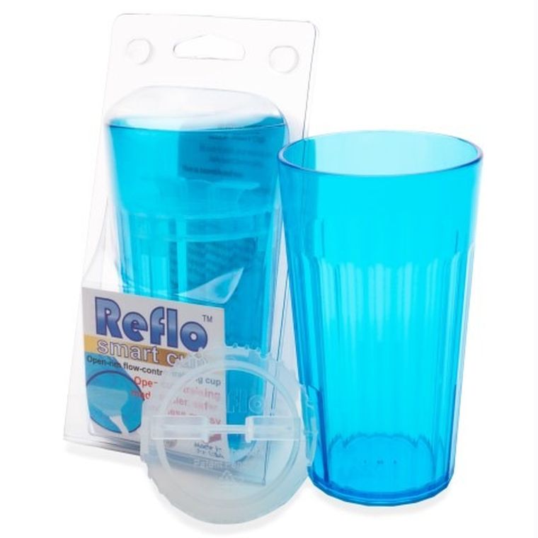 Reflo, Smart Cup, kubek treningowy do nauki picia, niebieski