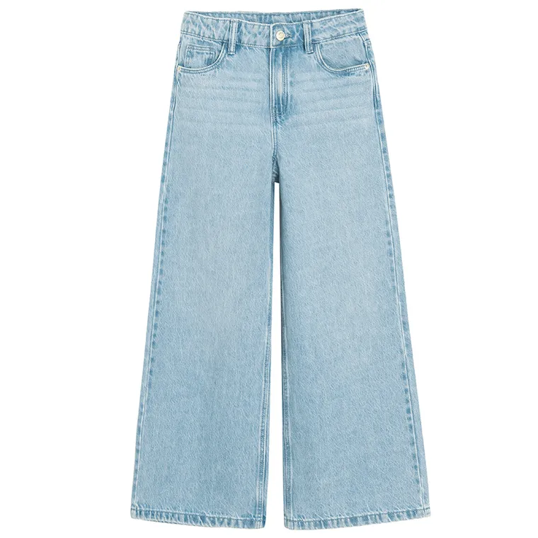 Regulowane jeansy o kroju wide leg, Cool Club