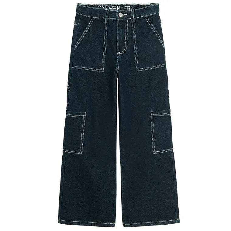 Regulowane jeansy z szeroką nogawką carpenter Cool Club