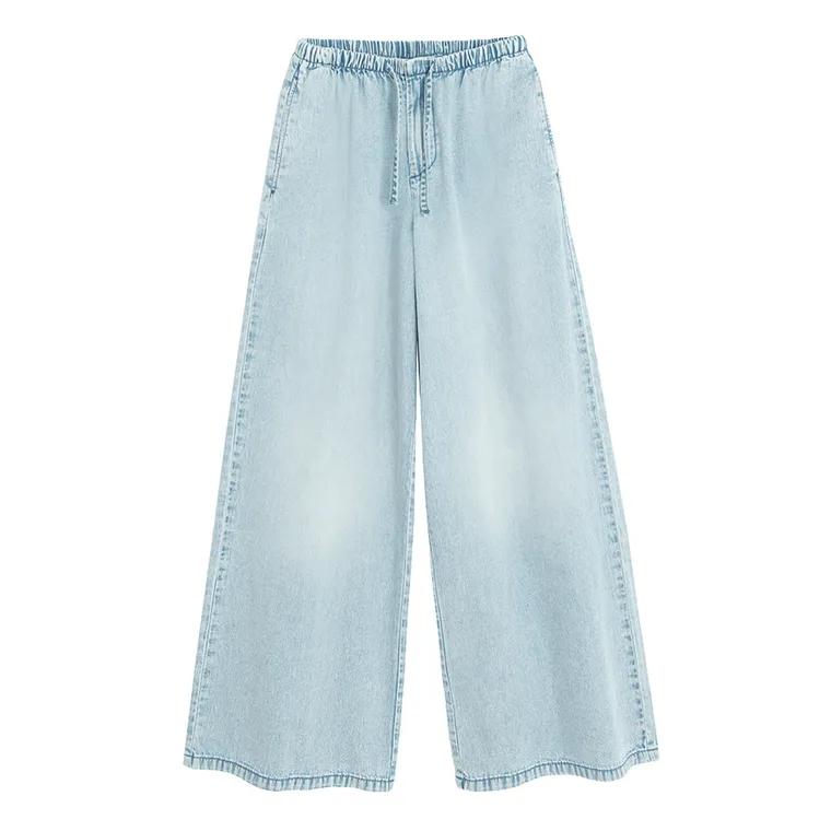 Regulowane spodnie wide leg z gumką Cool Club