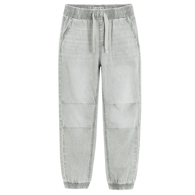 Regulowane szare jeansy o kroju jogger Cool Club