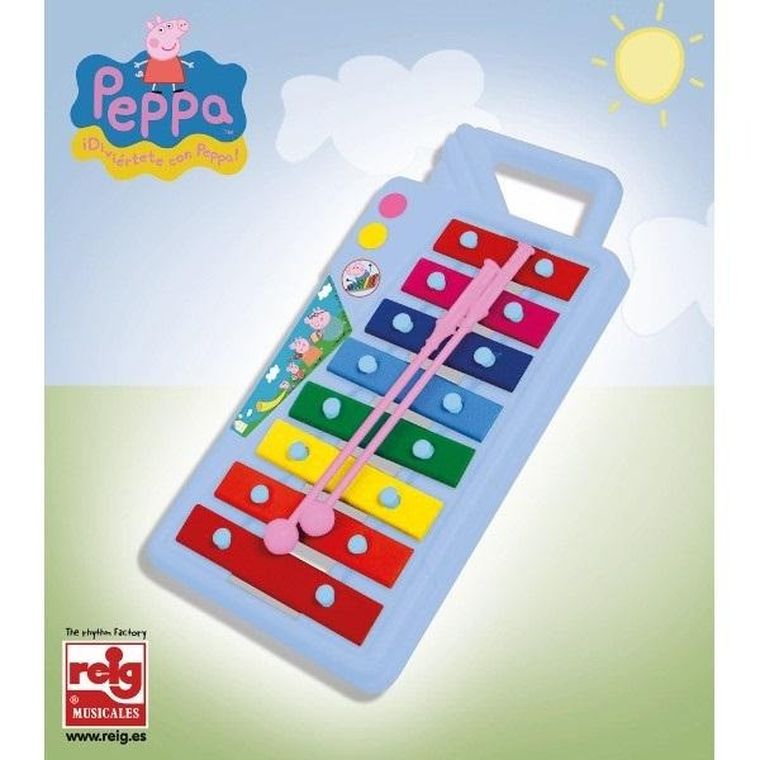 Reig, Świnka Peppa, ksylofon, 8 nut
