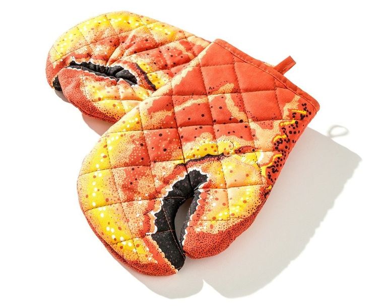 Rękawice kuchenne, krab, pomarańczowy