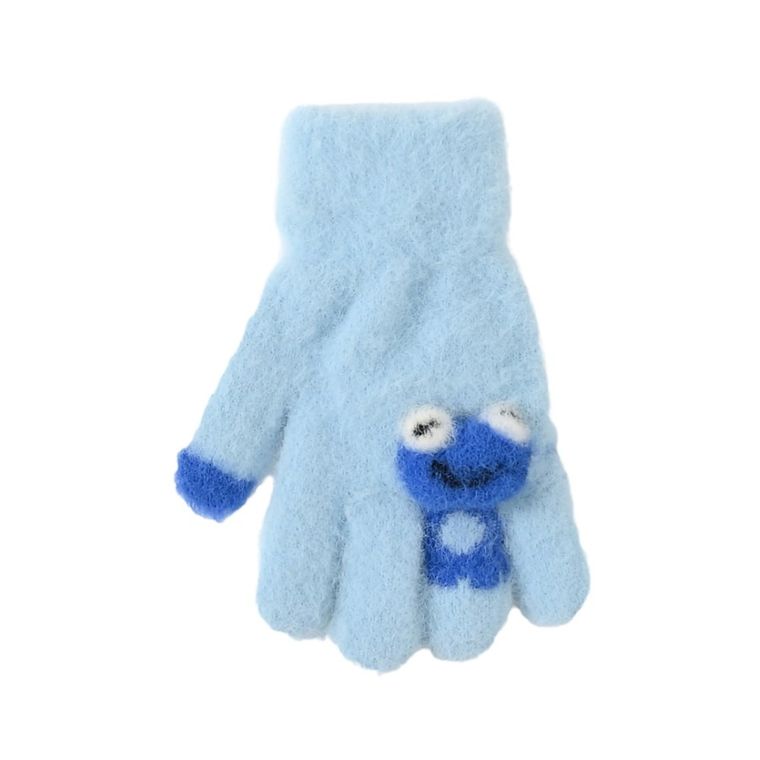 Rękawiczki chłopięce, niebieskie, Rak