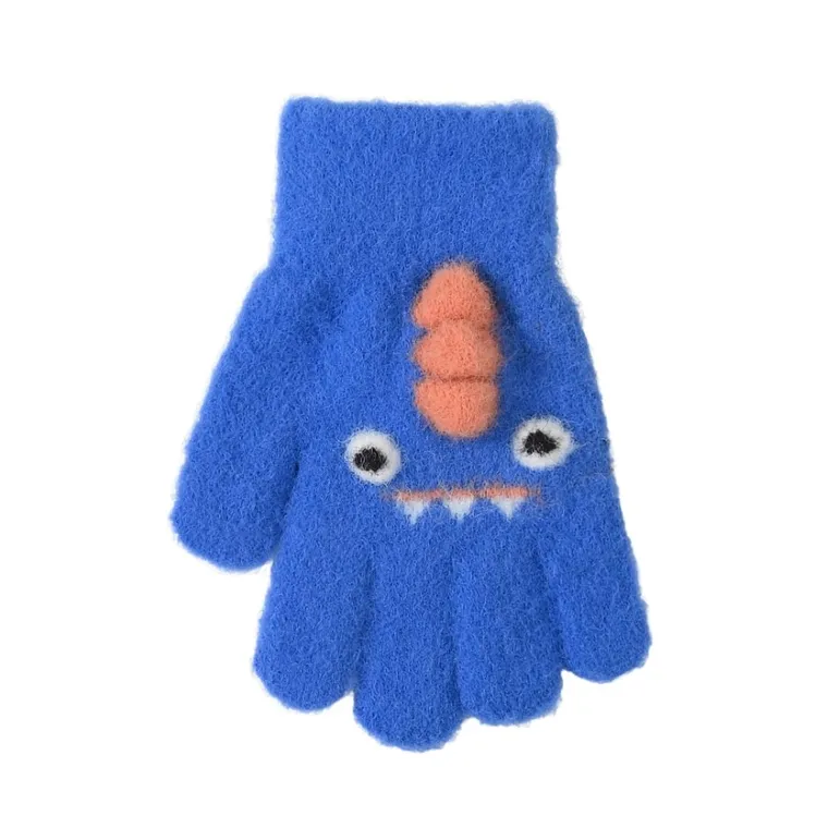 Rękawiczki chłopięce, niebieskie, Rak