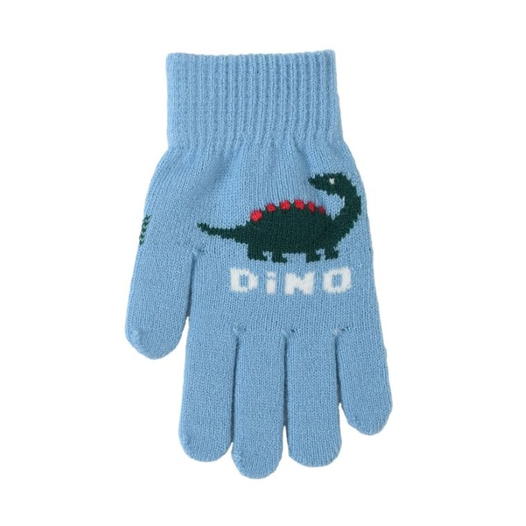 Rękawiczki chłopięce, niebieskie, Rak