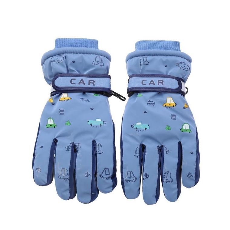 Rękawiczki narciarskie chłopięce, niebieskie, Rak