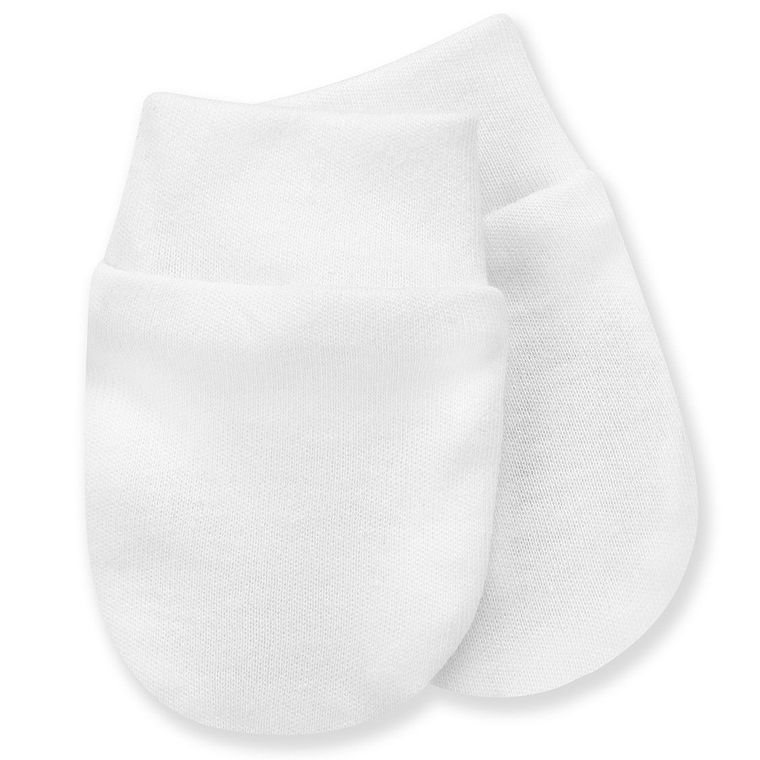 Rękawiczki niedrapki chłopięce, białe, Pinokio