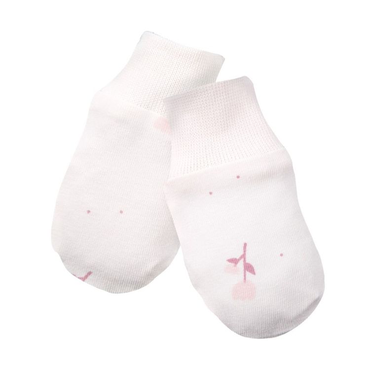 Rękawiczki niedrapki dziewczęce, ecru, Eevi