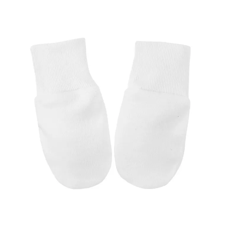 Rękawiczki niedrapki niemowlęce, białe, Eevi