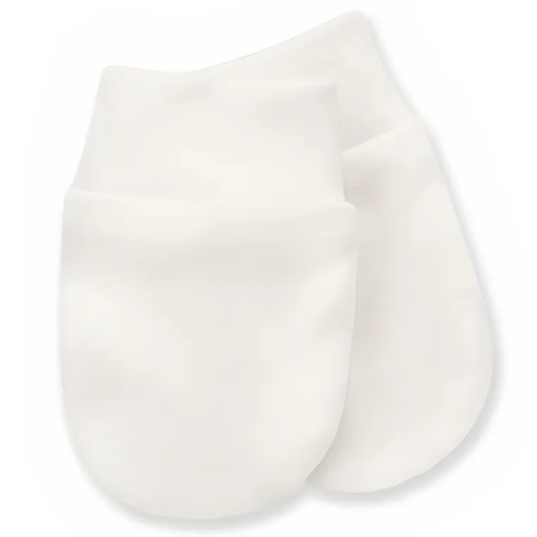 Rękawiczki niedrapki niemowlęce, ecru, Pinokio