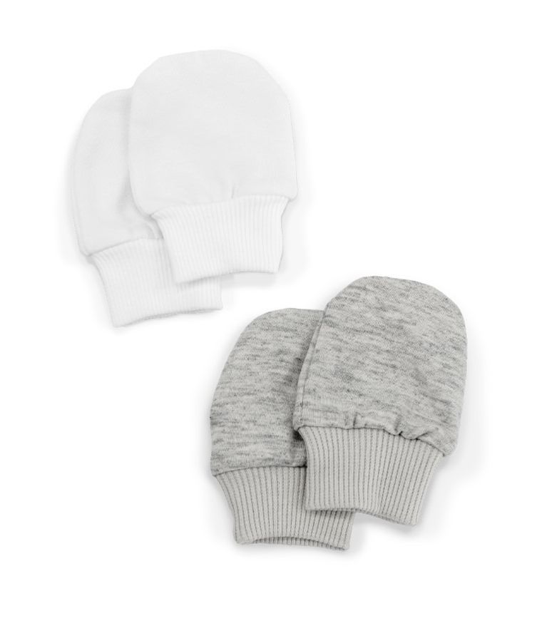 Rękawiczki niedrapki niemowlęce, mix, zestaw, 2 szt., Iltom