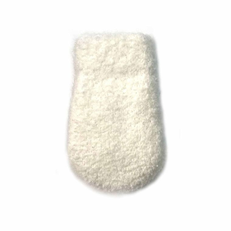 Rękawiczki niemowlęce, białe, Rak