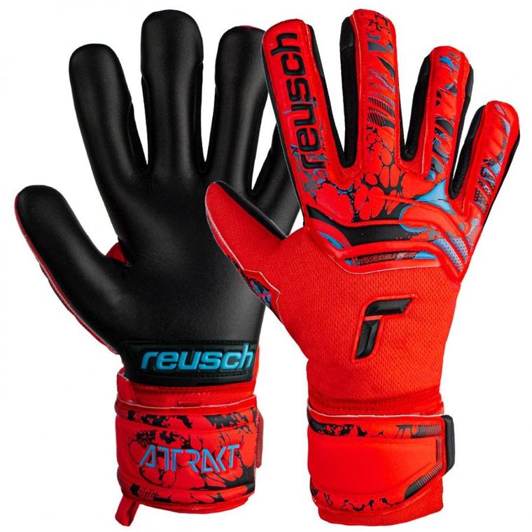 Reusch, rękawice piłkarskie, Attrakt Grip Evolution Finger Support 53 70 820 3333, rozmiar 8.5
