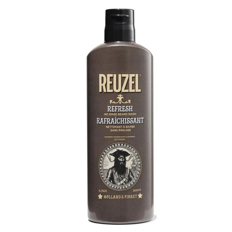 Reuzel, No Rinse Beard Wash, suchy szampon do brody bez spłukiwania, Refresh, 200 ml