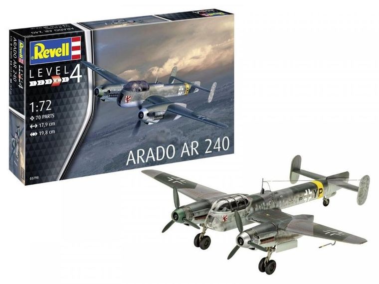 Revell, Arado AR-240, model do składania, 1:72