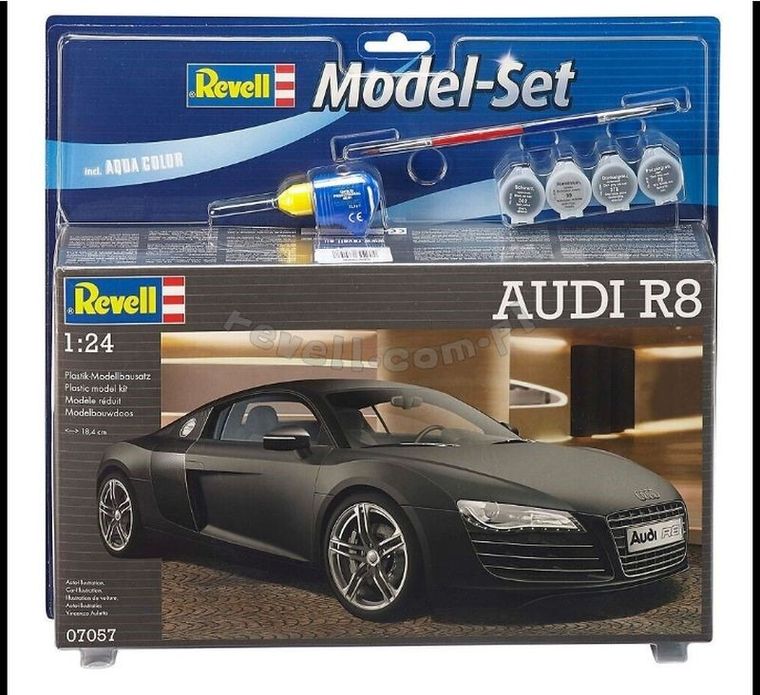 Revell, Audi R8, model do sklejania, zestaw, 1:24