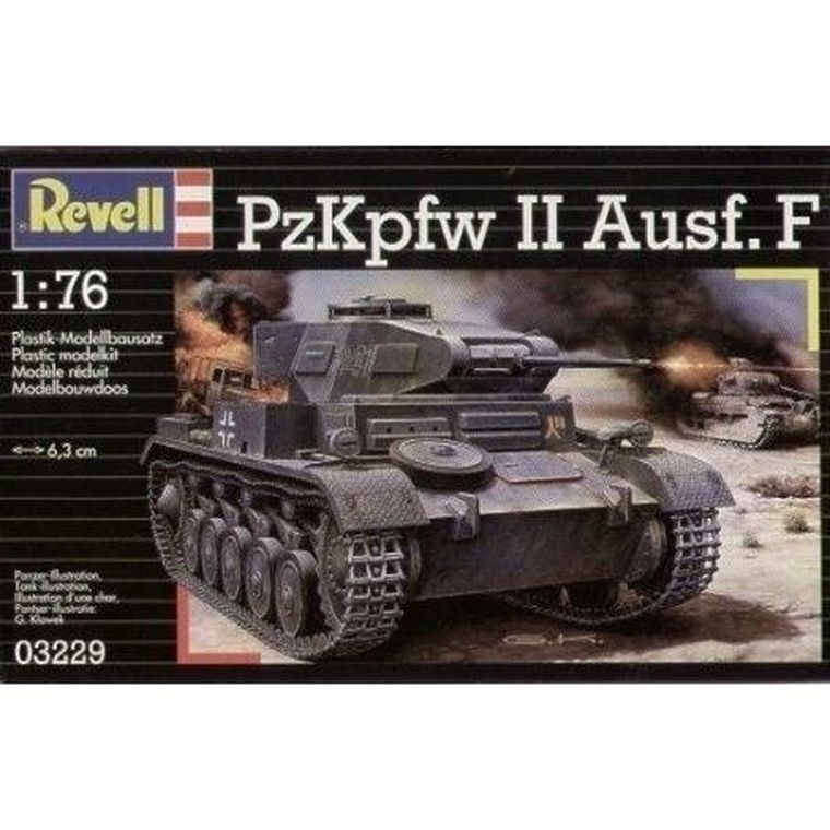 Revell, Czołg PzKpfw II Ausf. F, model do sklejania