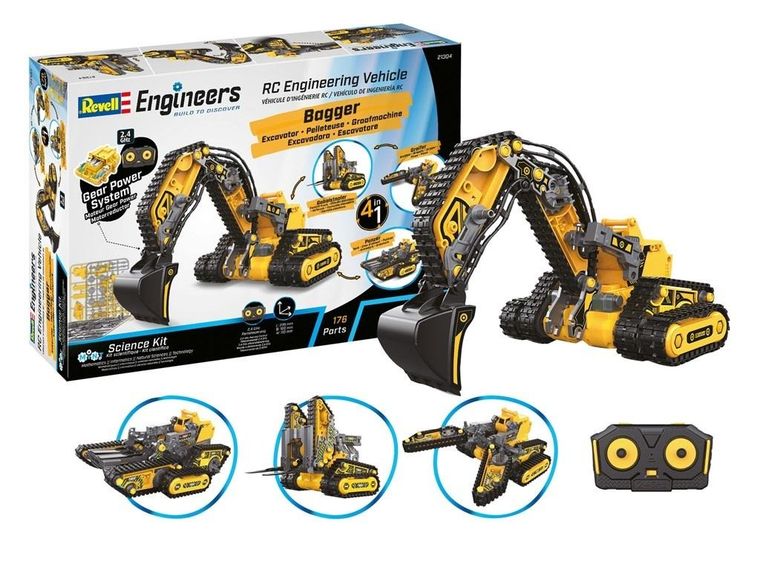 Revell, Engineers, pojazd zdalnie sterowany, 4w1