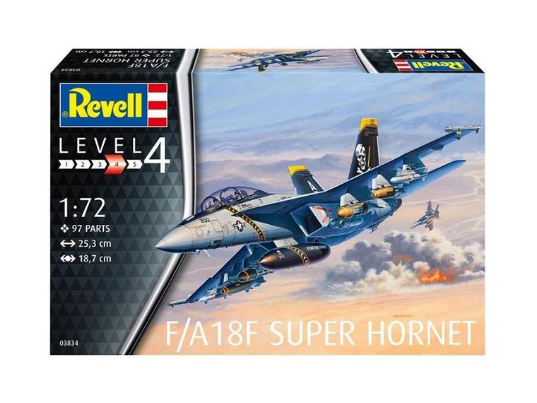 Revell, F/A18F Super Hornet, samolot do sklejania, 1:72