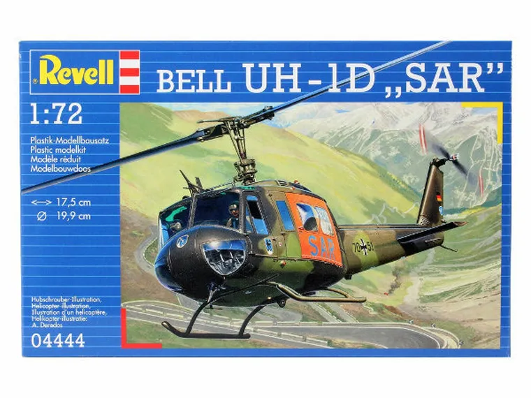 Revell, Helicopter Bell UH-1D SAR, helikopter, model do sklejania, 1:72