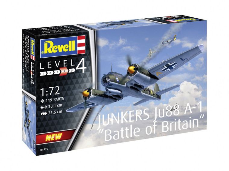 Revell, Junkers Ju88 A-1, Battle of Britain, model do sklejania